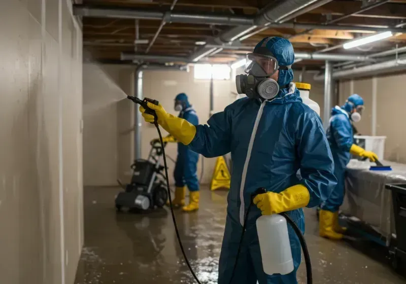 Basement Sanitization and Antimicrobial Treatment process in Cutler Bay, FL